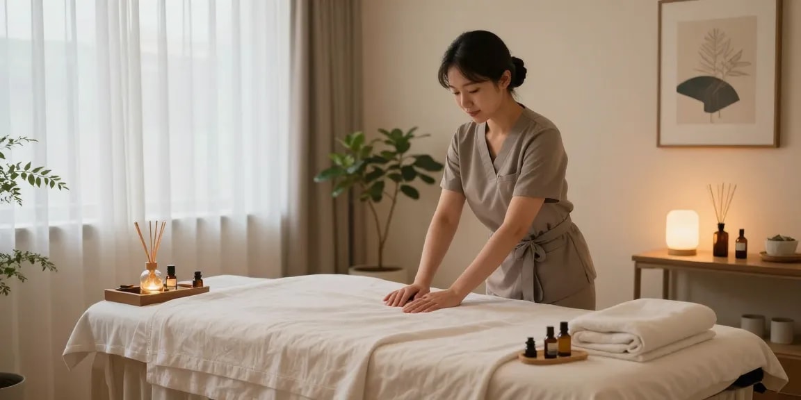 Rejuvenating 마포출장안마 experience in a tranquil massage therapy room