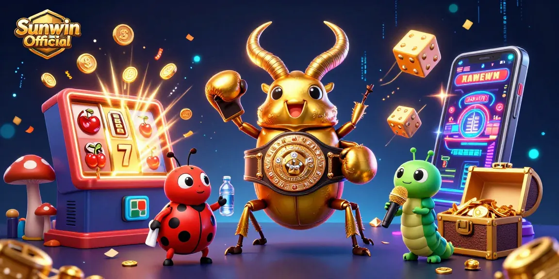Experience the thrills of Sunwin Official with a dynamic jackpot scene featuring vibrant gambling elements.