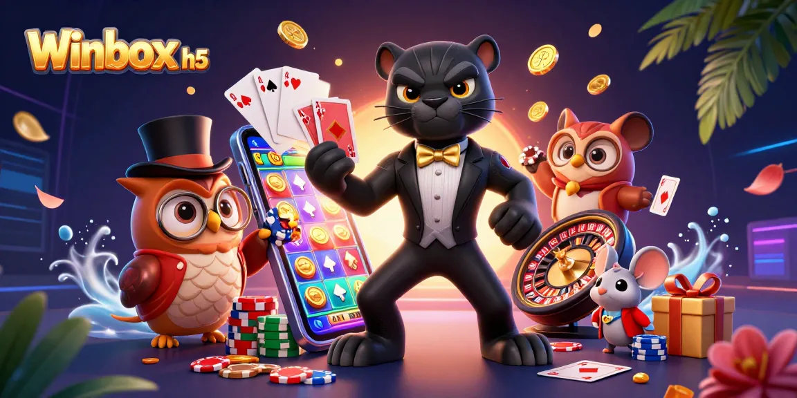 Engage with Winbox h5 for a stylish casino experience featuring vibrant slot games and unique characters.