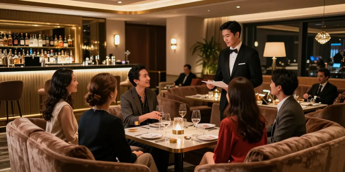 강남블랜딩의 고급스러운 실내와 친절한 서비스 장면
