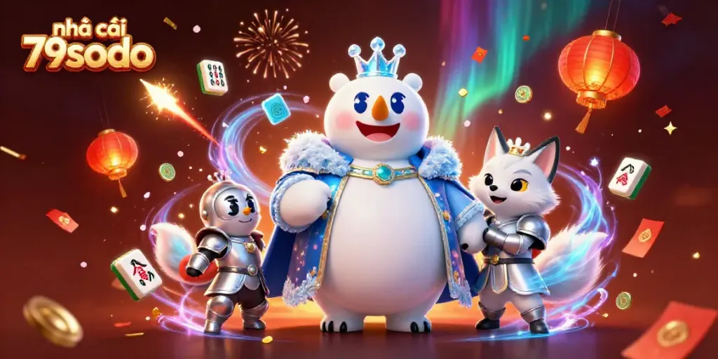 Experience the excitement at nhà cái 79sodo with vibrant casino elements and energetic characters.